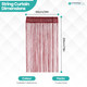 String Curtain Panel - Burgundy